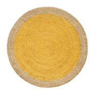 Jaipur Art And Craft Ecofrindly 100x100 3.33 x 3.33 Square feet)(39 x 39.00 Inch)Multicolor Round Jute AreaRug Carpet throw