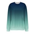 thumbnail image 4 of Women's 2025 Autumn Solid Color Round Neck Long Sleeve Oversized Loose Fit Pullover Sweatshirt for Casual Comfort Daily Wear, Street Style Fashion and Versatile Outfits Mint Green S, 4 of 9