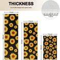 thumbnail image 4 of Black Sunflower Pattern Kitchen Rugs Sets Of 3,Kitchen Runner Rugs Non Skid Washable,Decorative Kitchen Floor Mats for Kitchen,Sink,Laundry,17"x30"+ 17"x47" + 17"x59", 4 of 6
