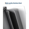 thumbnail image 4 of 16 Gallon Dual Compartment Kitchen Trash Can, 60L Stainless Steel Step-on Recycling Bin with Soft Close Lid and Removable Inner Buckets  for Home and Office, 4 of 6