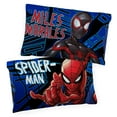 thumbnail image 3 of Spider-Man Classic Techno City 4-Piece Queen Sheet Set, Polyester, Blue and Red, Marvel, 3 of 7