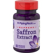 Saffron Extract Supplements | 60 Capsules | Non-GMO, Gluten Free | By Piping Rock