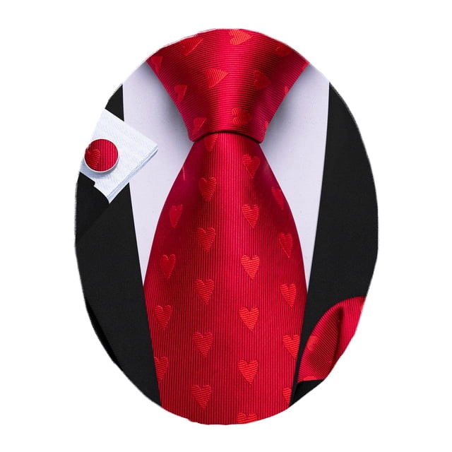 Set de Corbata Barry.Wang Clásica de Seda para Hombre para Boda y Negocios