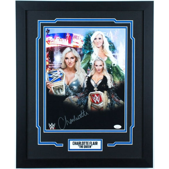 Charlotte Flair Signed Autographed 11x14 Framed Photo JSA 1 The Queen WWE