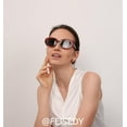 thumbnail image 3 of FEISEDY Sunglasses Womens, Retro Oval Cateye Sun Glasses Men, Small 90s Style B4128, 3 of 13