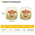 thumbnail image 5 of Garronmavis Sunflower Highland Cow Automotive Windshield Sunshades Car Sun Shade Set of 2 Portable Foldable Auto Sun Blocker Visor Protector, 5 of 5