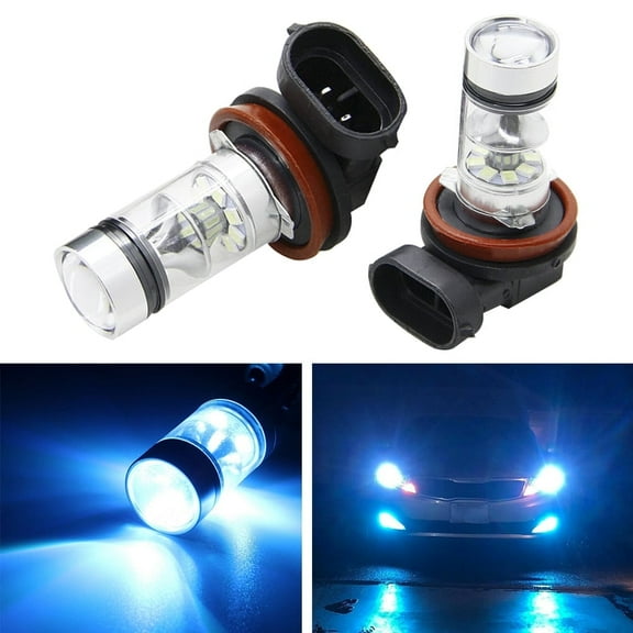 GTP Automotive Ultra Bright H8 H11 LED Fog Light Bulbs H8 H11 Ice Blue Driving Lamp DRL SMD COB