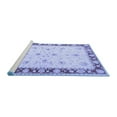 thumbnail image 2 of Ahgly Company Machine Washable Indoor Rectangle Persian Blue Traditional Area Rugs, 7' x 10', 2 of 4