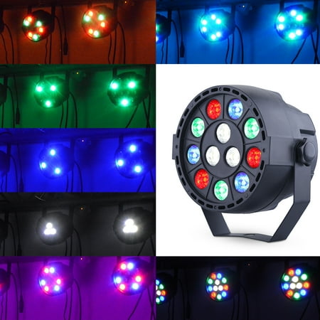 Disco Light Party Ball RGB Rotating LED Strobe Lights Sound Activated Dance Light Stage DJ Lighting For Christmas Parties Festival Holiday Decorations Karaoke Bar Club, Battery (Best Battery Powered Strobes)