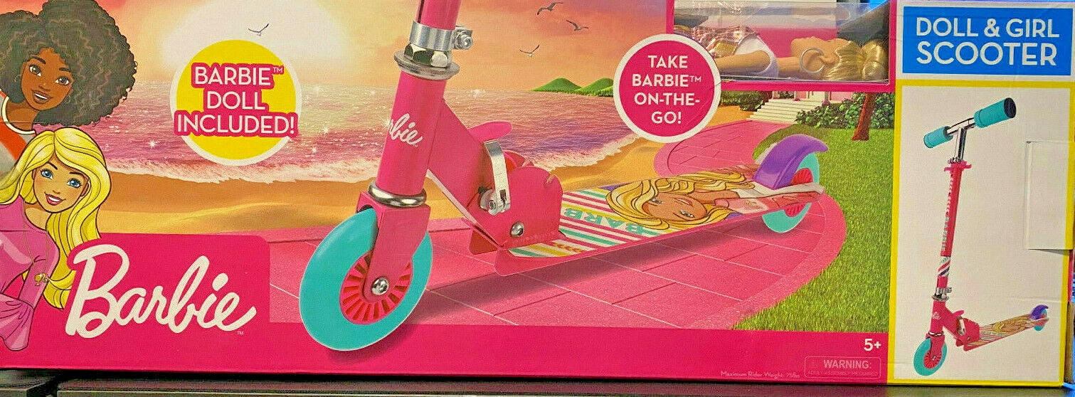 Barbie Scooter With Barbie Doll