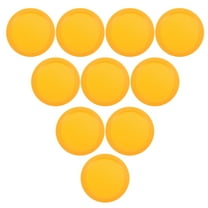 OUNONA Bulk Pucks Ice Hockey Pucks Plastic Orange 10Pcs