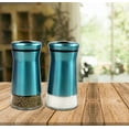 thumbnail image 5 of Salt & Pepper Shakers Stainless Steel Cover Glass Bottom With Rotating Cover - Spice Sugar Shakers, 5 of 6