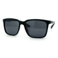 thumbnail image 4 of Mens Classic Rectangle Sporty Gentlemanly Plastic Fashion Sunglasses Shiny Black, 4 of 7