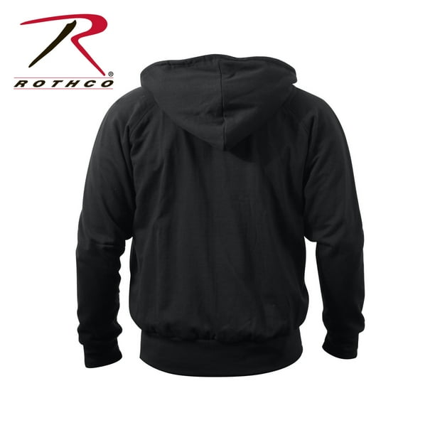 Rothco Thermal Lined Hooded Sweatshirt,Black,Medium 