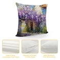 thumbnail image 4 of JEUXUS Printed on Both Sides Violin Flower Purple Violet Short Plush Pillowcase White, 4 of 5