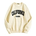 thumbnail image 2 of California Sweatshirts for Women Long Sleeve Crewneck Casual Sweatshirt Pullover Tops Fall Winter Outfits Streetwear, 2 of 6