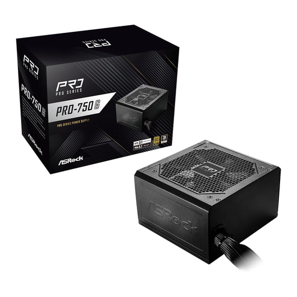 Fuente de alimentación ASRock PRO 750G 750W 80 Plus Gold