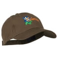 thumbnail image 5 of USA State Colorado Columbine Embroidered Low Profile Cotton Cap - Brown OSFM, 5 of 5