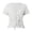 White, variant on FINALGANG Womens Solid Color Crewneck Short Sleeve TShirts Slim Fit Casual Basic Tees For Summer Spring Daily Wear White XXL
