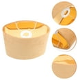 thumbnail image 3 of 1pc Stable Lampshade Oval Lamp Cover Practical Room Lampshade Desktop Decor, 3 of 8