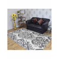 thumbnail image 1 of 4 x 6 ft. Hand Tufted Wool Floral Rectangle Area Rug, Cream & Brown, 1 of 1