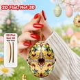thumbnail image 4 of AuroraX Easter Eggs Bulk Decoration for Baskets,Hanging 2D Printed 18 Pcs Ornaments for Spring Party Supplies Home Easter Tree Decorations, 4 of 6