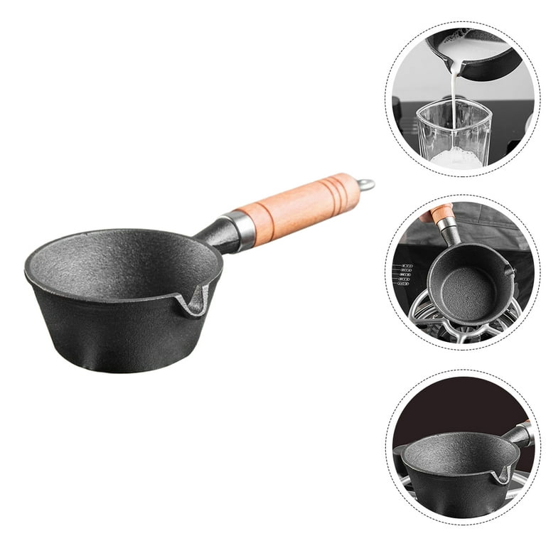 NEW 4.3-Inch Cast Iron Sauce Pan,Non-stick Melting Pot, Mini Egg