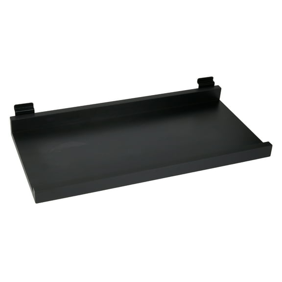 SSWBasics Wall Shelf - Black Wire Display Shelf  11½”D X 24”L  10” Display Area  Some Assembly Required