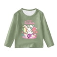 thumbnail image 4 of Jamsmile Toddlers Girls T-Shirts Summer Casual Print Long Sleeve Crewneck Tee Shirts Soft Tops Soft Basic Girls Tshirts, 4 of 4