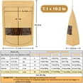 thumbnail image 2 of Bolsas Kraft de pie resellables, paquete de 50 unidades, Blisstime, 2 of 7