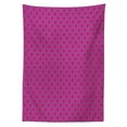 thumbnail image 3 of Ambesonne Magenta Tablecloth Rectangular Table Cover, Traditional Circles, 52"x70", Magenta and Eggplant, 3 of 4