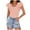 Hot Pink, variant on fatyb Women's Striped Slim T Shirts Ruffle Short Sleeve Basic Tees Tops Casual Summer Tops for Women