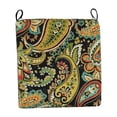 thumbnail image 4 of Blazing Needles 916X16FP-T-4CH-REO-48 Spun Polyester Outdoor Dining Chair Cushions, Tucuman Ebony - Set of 4, 4 of 5