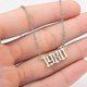 thumbnail image 3 of Birth year charm necklace 1980-2019 stainless steel pendant for anniversary gift, 3 of 5