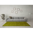 thumbnail image 3 of Ahgly Company Indoor Square Oriental Yellow Industrial Area Rugs, 4' Square, 3 of 4