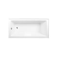 thumbnail image 4 of Aqua Eden CVTAP663222L8 66" Acrylic Rectangular 3-Wall Alcove Tub, Left Hand Drain, Glossy White/Brushed Nickel, 4 of 4