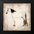 thumbnail image 2 of Orlov, Irena 20x20 Black Modern Framed Museum Art Print Titled - White Horse II, 2 of 5