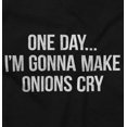 thumbnail image 2 of I Make Onions Cry Chef Food Humor Men's Graphic T Shirt Tees Brisco Brands S, 2 of 4