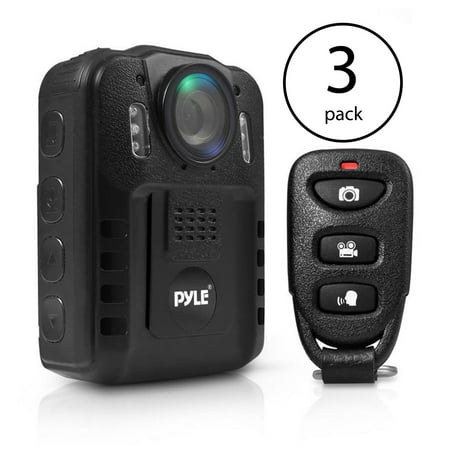 Pyle Compact Portable 1080p HD Infrared Night Vision Police Body Camera (3 (Best Police Body Camera)