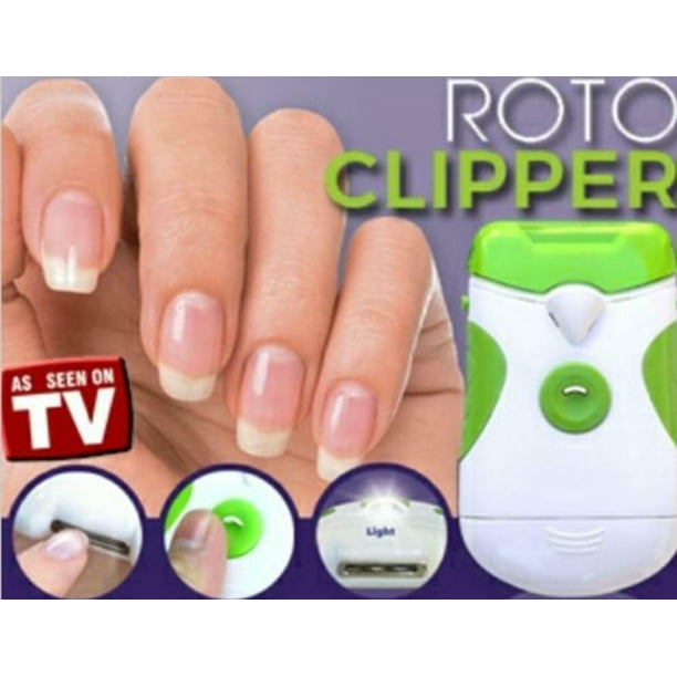 Roto Clipper Electric Nail Trimmer Dual Sided Battery Powered Cordless Walmart.ca