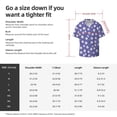 thumbnail image 5 of Lsque Daisies Flowers print Men's Cuban Collar Short Sleeve Shirt Summer Beachwear Casual Button Down Fashionable Vacation Leisure Shirt-Large, 5 of 7