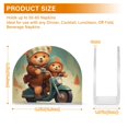 thumbnail image 3 of Bears Motorcycle Napkin Holder for Table Clear Napkin Stand Paper Holder Acrylic Organizer Dispenser Napkins for Dinner Kitchen Restaurant Room, 3 of 8