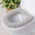 thumbnail image 3 of HSTUO Toilet Seat Nordic Style Thickened Toilet Seat Cover Universal Washable Toilet Seat Toilet Q6E3, 3 of 9
