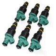 thumbnail image 1 of Fuel Injectors 6 Pieces Compatible with BMW E34 E36 E39 E46 325i 525 M3 2.5L 3.0 V6, 1 of 5