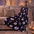 thumbnail image 6 of Mystical Potion Moon Scene Whimsical Mood, Cozy Friendship Quote Scene, Warm Flannel Blanket for Living Room and Reading Nook, Art Lovers Appreciation Gift, Playful Home Decor, 6 of 9