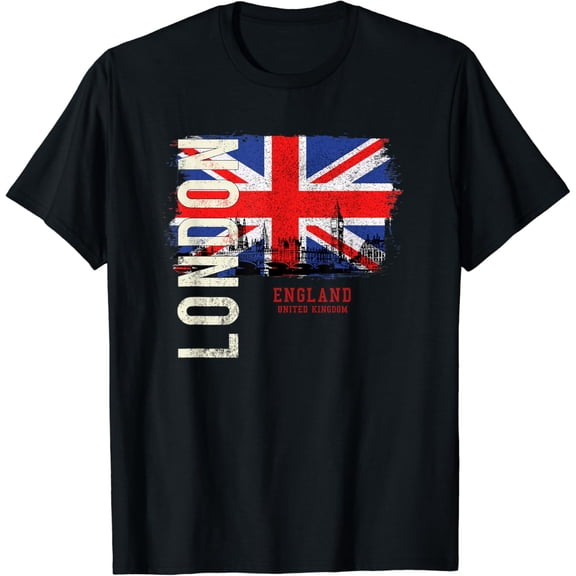 London England Great Britain Europe T-Shirt Black 2X-Large