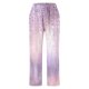 thumbnail image 2 of Pantalones de mezclilla Gibobby sueltos de Bolsillo de cintura alta Estampado de flores de acuarela Rosa XL, 2 of 4