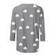 thumbnail image 2 of TaTaai Women's Casual Green Print Blouse Round Neck 3/4 Sleeve St. Patrick's Day T-Shirt Loose Fit Irish Holiday Spring Wear Gift, 2 of 5