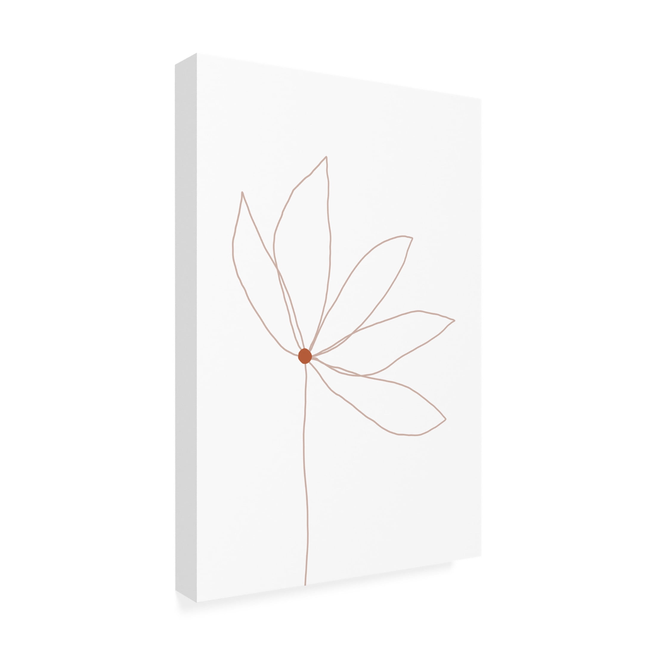 Trademark Fine Art uplusmestudio Minimal Flower Canvas Wall Art