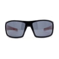 thumbnail image 2 of Choppers Mens Wrap Around Biker Sport Sunglasses Black Orange - Black, 2 of 4